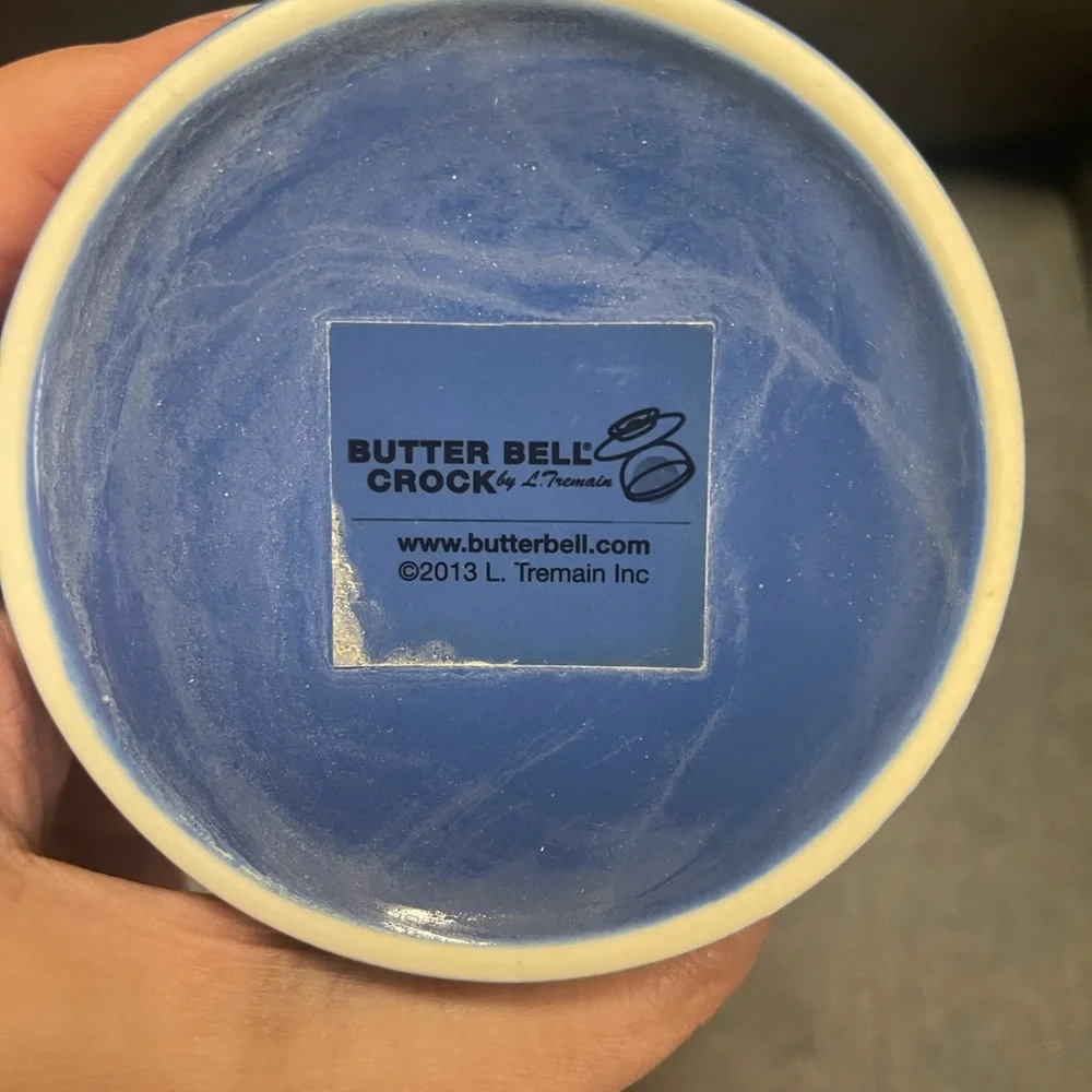 Butter Bell Crock in Blue